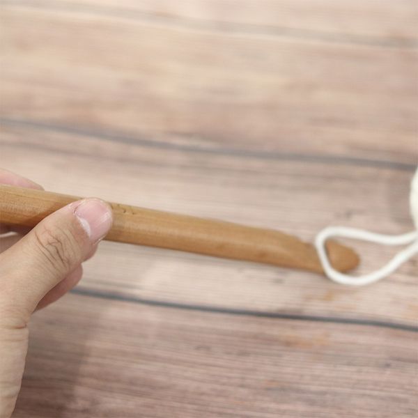Große Bambushäkchen -Haken Nadeln Jumbo Größe 15 mm 20 mm 25 mm für dickes Garn DIY Basteln nähen Strickweben