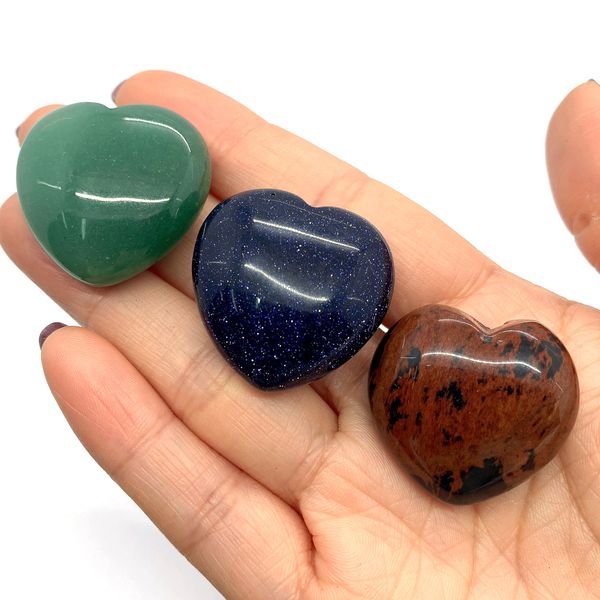 Perle di agata folle di pietra naturale per gioielli che producono la forma del cuore della collana lapis lapis lazuli gem senza buchi perle sciolte perle fai -da -te