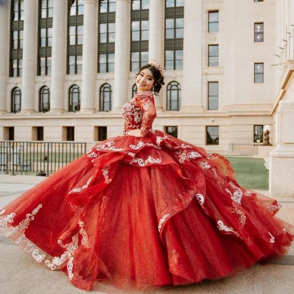 Блеск милая принцесса Quinceanera платья вечеринка из бисера, халат, халат, достаточные для свадебных платье