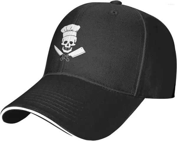 Ball Caps Chef Cooking Skull Snapback Cap Funny Casquette REGOLABILE BASEBALLAPS Women Sports