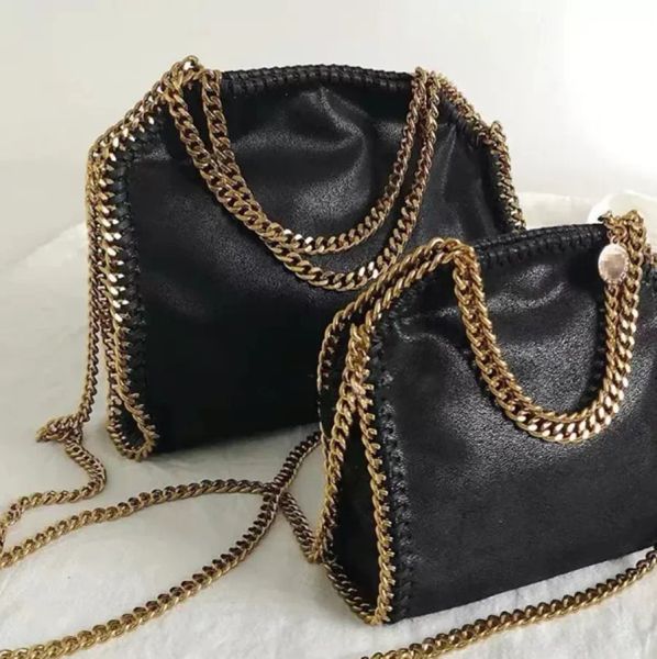 Дизайнерская сумка женская черная роскошная сеть торгового дома Стелла Маккартни Фалабелла Большой тотальный кошелек мессенджер кожаная сумочка