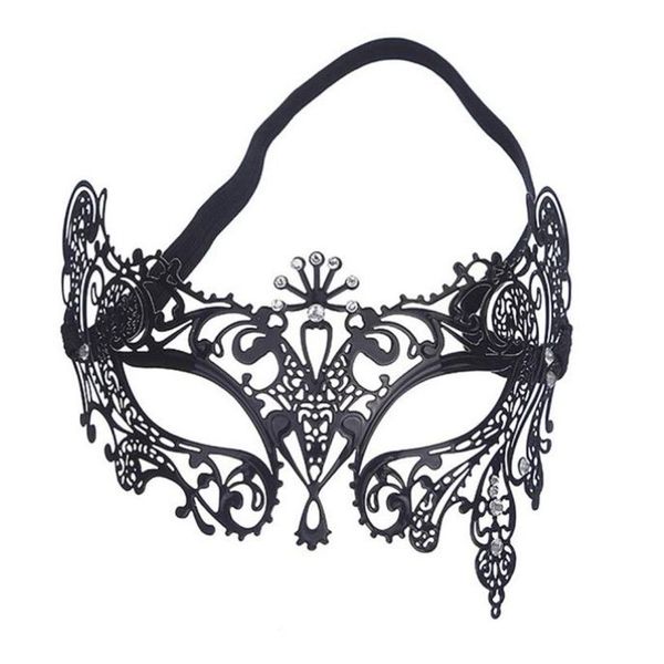 Цельнометаллический маскарадный маски элегантный металлический лазерный срезанный венецианский шар Хэллоуин Качество маска первого 330r