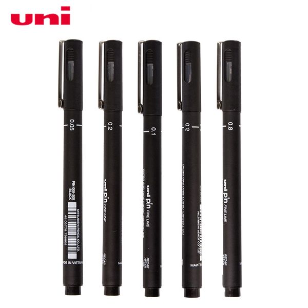 1PCS Uni Nadel Stiftkunst Student Zeichnung Haken Stift Pin-200 studentische wasserdichte Malerhub Line Design Schwarzer Stift