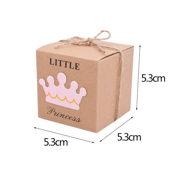 Mini cuscino a forma di caramelle scatole di caramelle kraft scatola di carta fai -da -te box regalo per matrimoni bomboniere natali