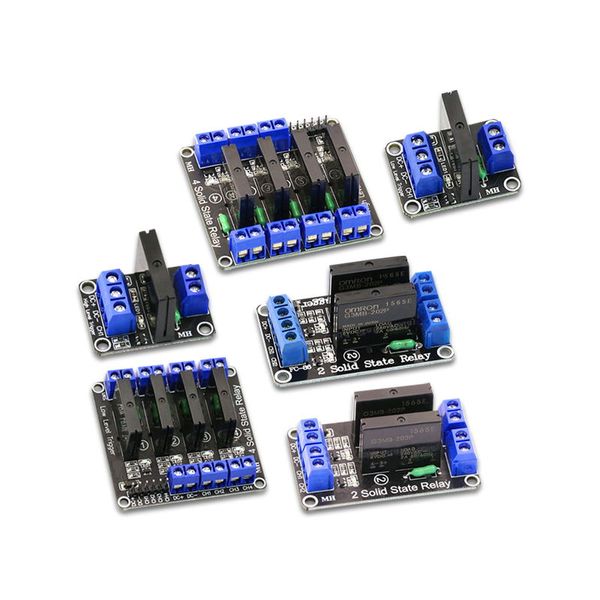 1pcs 5V Festkörperstaat Relais 5V Modul 1 2 4 Wege 5V Hoch- und Auslöser Gleichstromregel -AC für Arduino