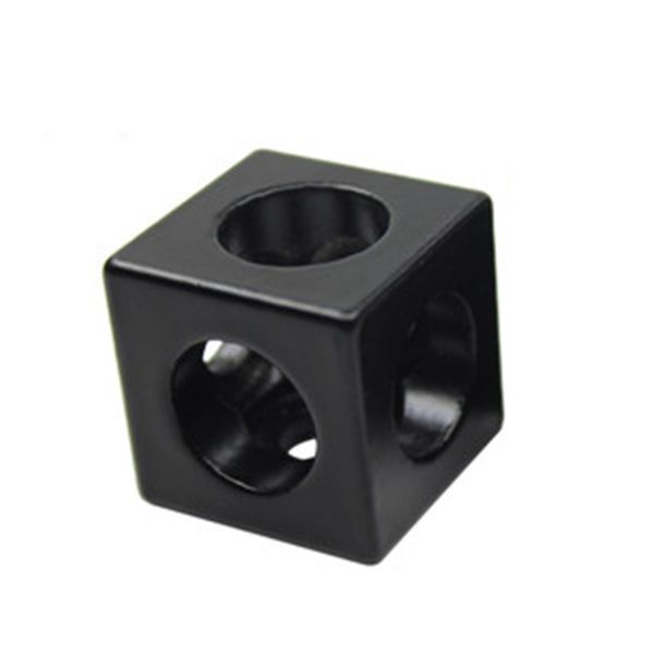 10pcs/lotto 2020 Alluminio Block Cube Prism Connector Wheel Regulator Angolo V-Slot Connettore a tre vie 90 gradi Angolo