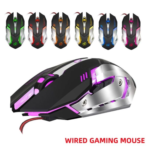 Mäuse USB Wire Gaming Maus, erweitertes Spielerlebnis, 6 Knöpfe optische Motor