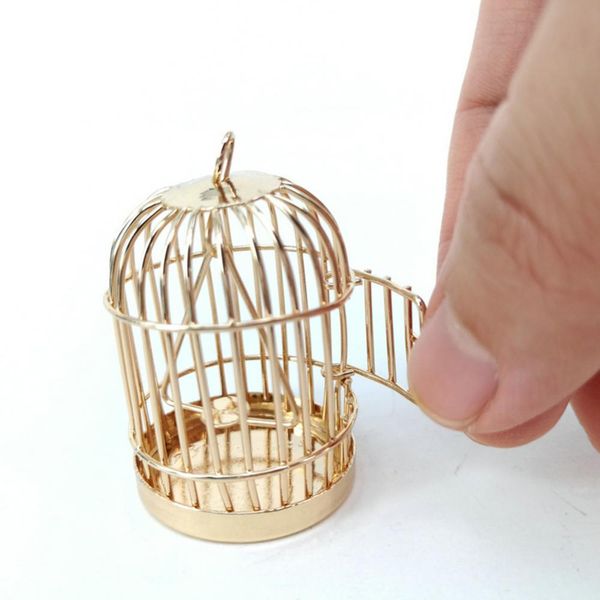 1/12 Doll House Miniature Metal Metal Cage Móveis Sala de Cenário Decoração