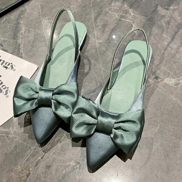 Sandali estivi da donna in fase hels nero tacchi puntati di punta slingback eleganti donne da donna a tacco bassa scarpe da ballo