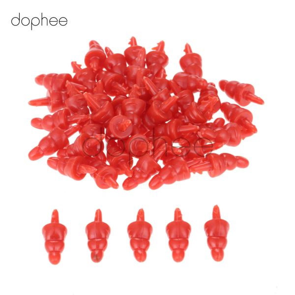 Dophee Snowman Red Nariz Craft Diy Darize plástico Papai Noel Nariz para costurar Crafting Doll Puppet Puppy Plelight Animal