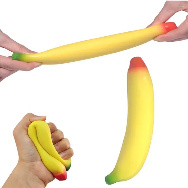 Украшение вечеринки 1pcs сжимать банановые фрукты игрушечных эласти