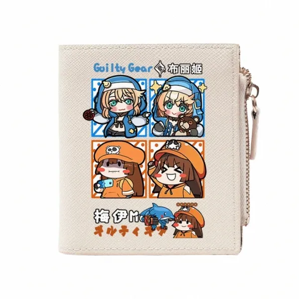 Anime Bridget Guilty Gear Fi Wallet PU -Geldbörse Kartenmünze Reißverschluss Mey Bag Cosplay Geschenk B806 x62f#