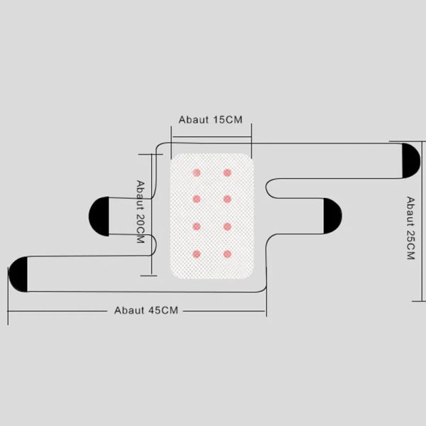 TCARE 1 Pair Tourmaline Auto-riscaldamento dei leggings Kinds Support Terapia magnetica Knee Pads regolabile Massager Health Care