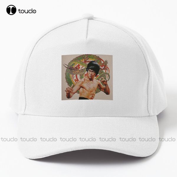 King the Dragon!Bruce Lee Baseball Caps Personalizzato UNISEX UNISEX GIOVANI GIOVANI SUPERIMENTO SCAPS STRAMA STRAMA DI STRAMA