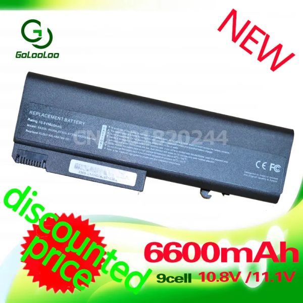 Baterias Golooloo 6600mAh Bateria de laptop para HP Elitebook 6930p 8440p 8440W ProBook 6445B 6440B 6450B 6540B 6545B 6550B 6555B