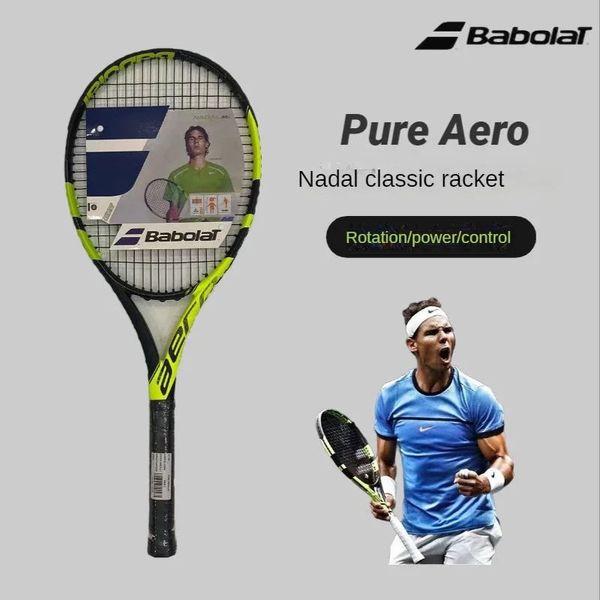 Racket da tennis Pa Nadal French Open Carbon Beginner Men and Women 300G 2 Hands 240401