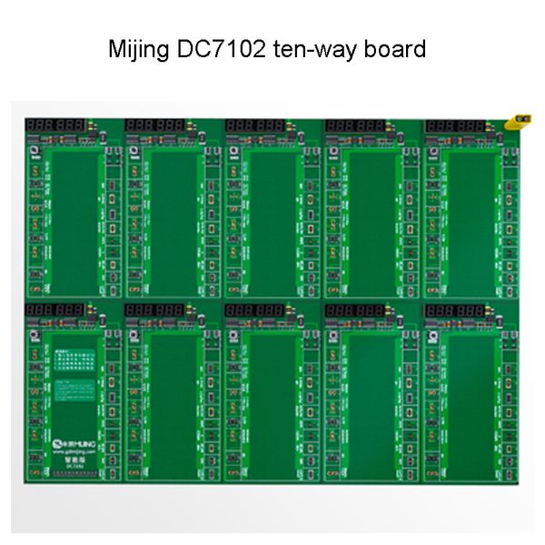 Mijing -Messgerät View DC7102 Netzteil Zehn Way Board Netztes Versorgung Mobiltelefon Batterie -Testspiel für iPhone 6 8 x 12 13pro Max