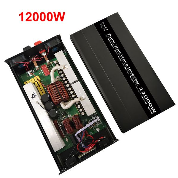 Inverter 12000W 8000W 12V 220V DC 24V 48V a CA 220V Onda senoidal pura 50Hz 60Hz Conversor de frequência Power Power Intelligent Display
