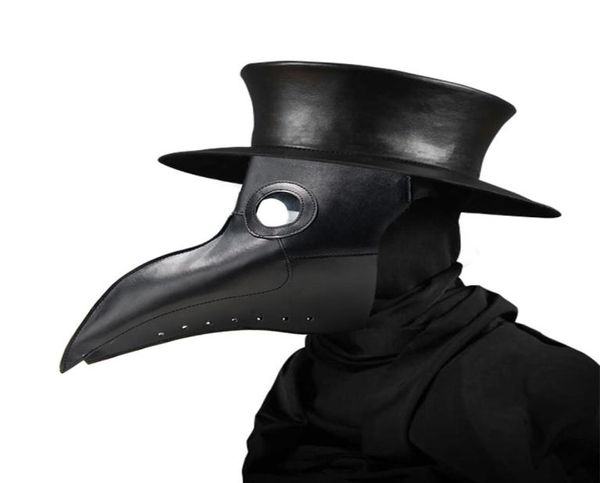 Neue Pest Doctor Masken Schnabel Doktor Maske Long Nase Cosplay Fancy Mask Gothic Retro Rock Leder Halloween Schnabel Mask267v6881853