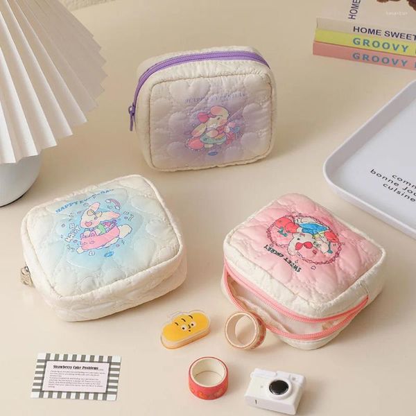 Stume da stoccaggio Piccola sacca da donna anime da donna per cubi di imballaggio per il trucco Organizzatore di viaggi Essentials Chargers Chargers Ladies