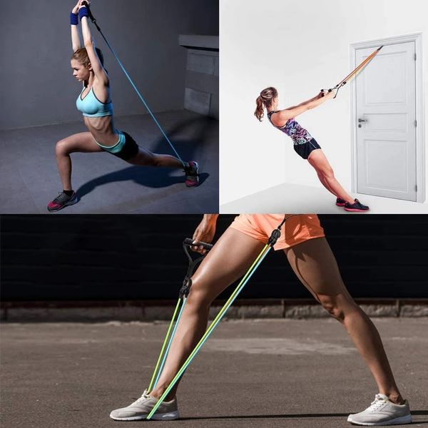 5 уровней сопротивление горячим йоге тянуть веревочные полосы обрабатывают эластичные спортивные бодибилд тренировок по спортзала