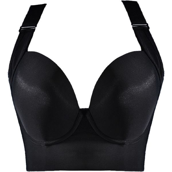 Comfort Witdeep Cup Bra Push Up Bras for Women Plus size Hide Incorporated Copertura piena posteriore Back Back Shaper Bra 34-50