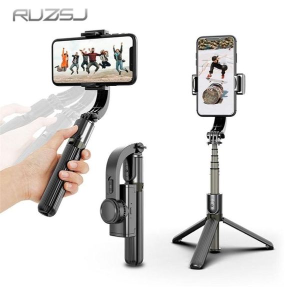 Ruzsj L08 Bluetooth Handheld Gimbal Stabilizer porte ao ar livre Selfie sem fio Salto ajustável Stand Phone iOS Androd 2107135059590