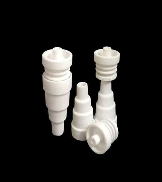 Domeless Keramiknagel 10mm14 mm 18mm 6 in 1 chinesische Keramik Nais Banger Nagel für Verdampfer Vaping Keramik e Naill Raucher Access4073634