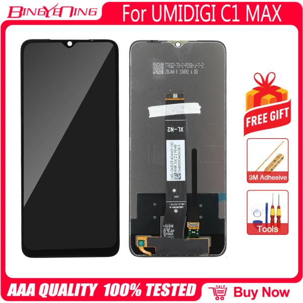 Orijinal 6.52 inç UMIDIGI G5A G1 MAX LCD Ekran + Dokunmatik Ekran Sayısallaştırıcı + UMidigi C1 MAX için Çerçeve Montaj Sayısallaştırıcısı