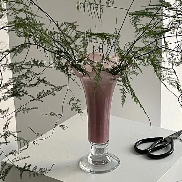 Vasen Glas Vase Hochwertige Heimdekorationen Mädchen Geschenke Blumenbehälter