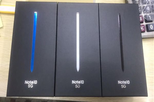 Hochwertige US -amerikanische EU -Version Mobiltelefonpaket für Samsung Note 10 5G Retail Leeres Verpackung ohne Zubehör9442672