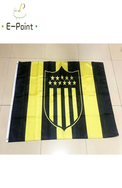 Uruguai Clube Atlético Penarol 35ft 90150cm Bandeira de bandeira de bandeira de poliéster Decoração voadora Home Garden Bandas Festivas Presentes2571111
