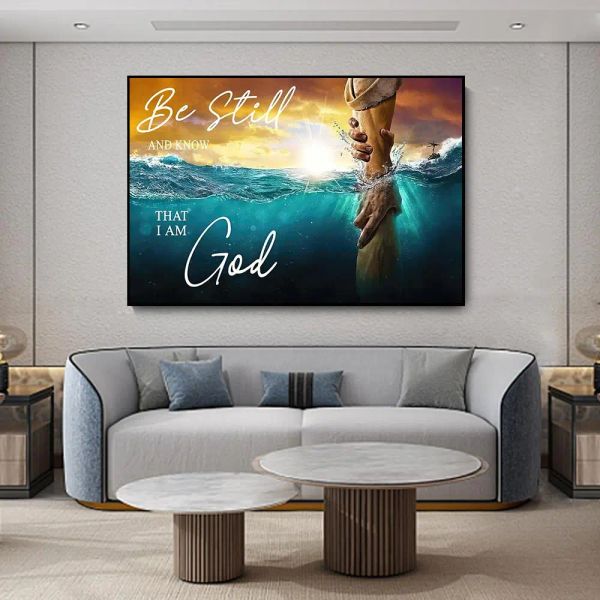 Bethel Christliche Kirche Psalmen Sie haben eine starke Arm -Leinwand Malerei Print Wandkunst Leinwand Jesus Poster Bild Home Decor