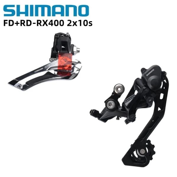 Shimano GRX RX400 vordere Maileur-Kies 2x10 Speed Heck-Umwerfer RD-RX400 10 Geschwindigkeit für Straßenradkiesfahrräder
