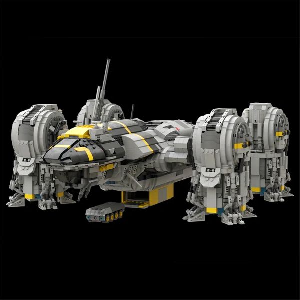 Buildmoc Movie Space USCSS Prometheus Starship Blosts Blocks, предназначенные для инопланетян.