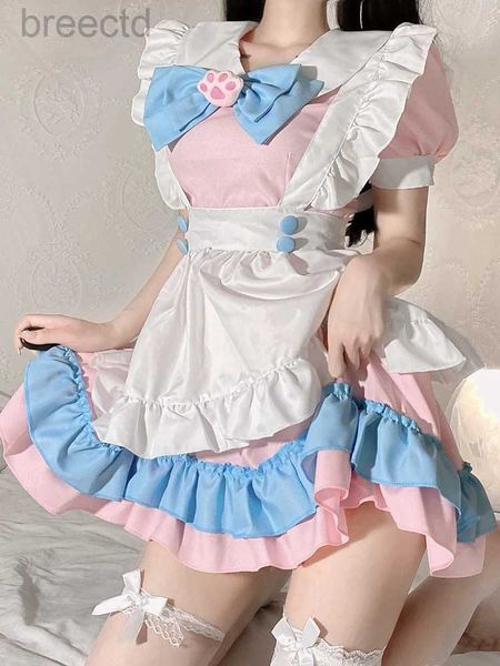 Anime kostümleri moda lolita hizmetçi cosplay kostümleri sevimli tatlı kız öğrenci tekdüze sahne animasyon gösterisi giyim yaramaz tatlım chemise seksi 240411