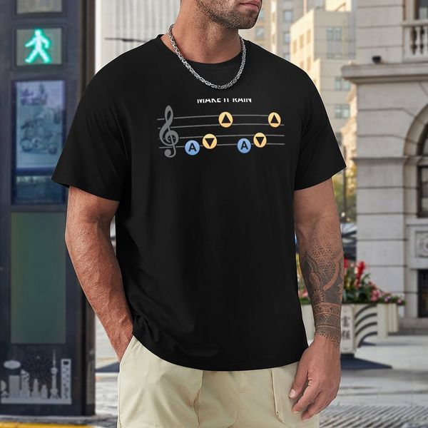 Zelda'dan ilham alan sanat, Time Song of Storms Ocarina It Rain It Rain It Rain Tasarım T-Shirt Özelleştirilmiş Tişörtler Tees Tişörtleri Erkekler