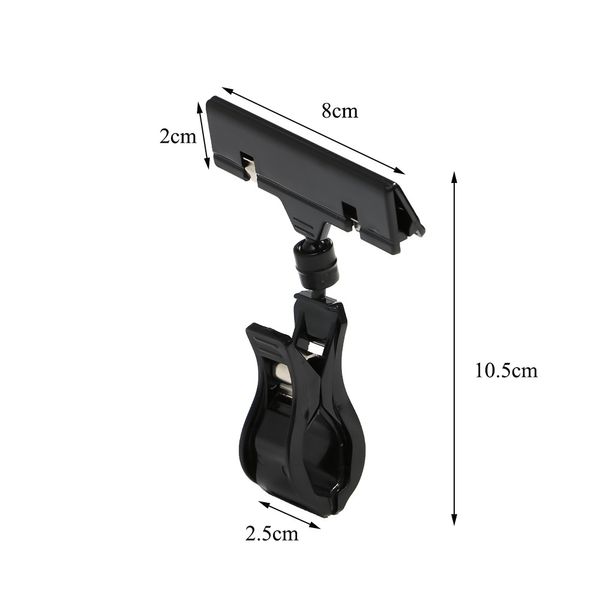 Clips Clip Binding Plastics Plasss Porta carta per la visualizzazione dei prezzi del supermercato POS Etichetta etichetta