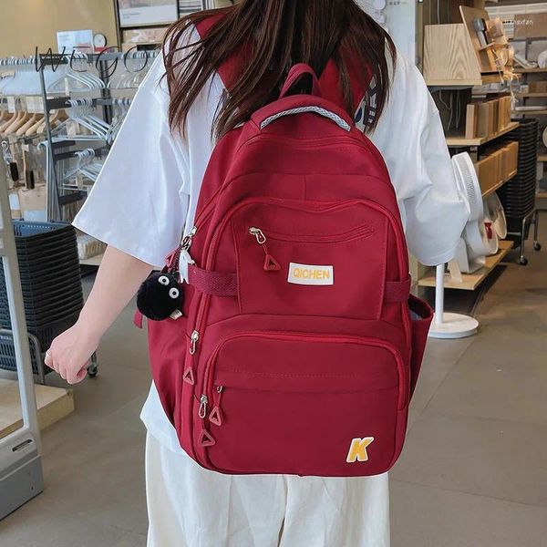 Rucksack Harajuku hohe Kapazität für Frauen 2024 Schüler Mittelschule Trendy Back Pack Männer