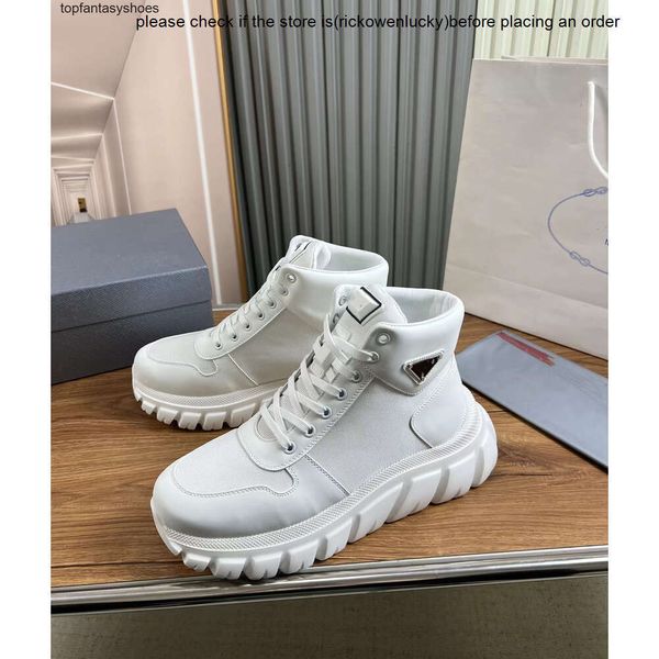 PRDAA Schuhe Sport Runner Winter Downtown Schuhe High Top Sneakers Männer Gummi -Sohle Stoff Patent Leder Männer Großhandel Rabatt Trainer