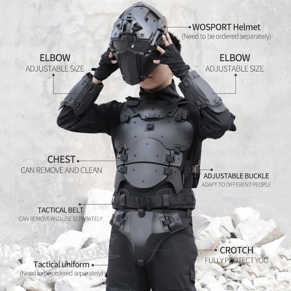 Stubito di armatura del giubboro soft -soft tattico set di attrezzatura protettiva per la caccia militare regolabile che tira da paintball sparatutto cs wargame gilet