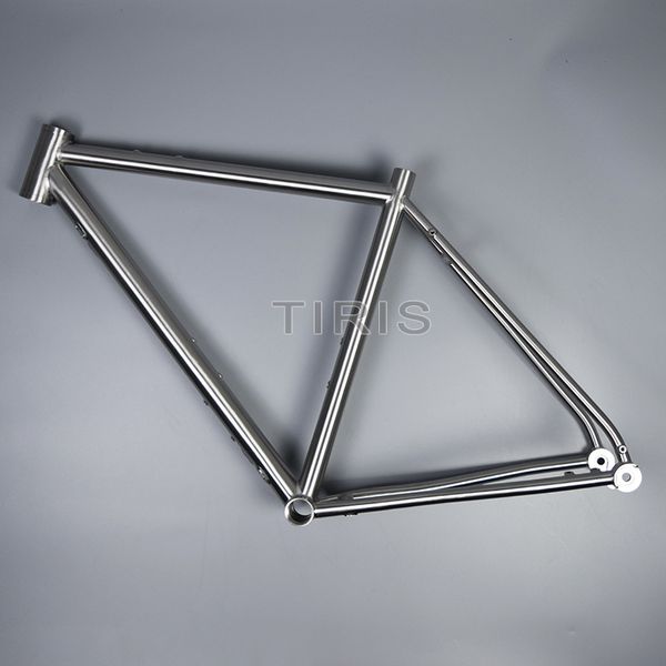 Tiris Cr5 Titanium Gravel Bike Frame Cyclocross Ultralight Bicycle Framework Acessórios 700c Peças FrameSet 29 peças personalizadas