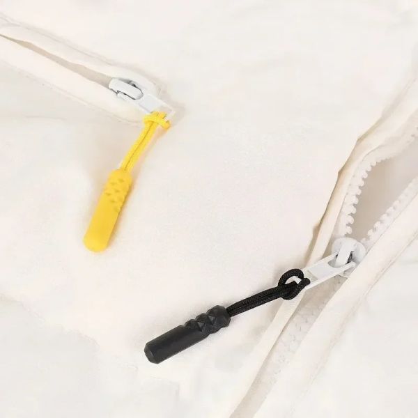 20/10pcs Plastic Zipper Puller Fine Fit Rope Tag Zipper Zipper Clip Cucciola rotta con fibbia Scheda di corda per borse per borse.