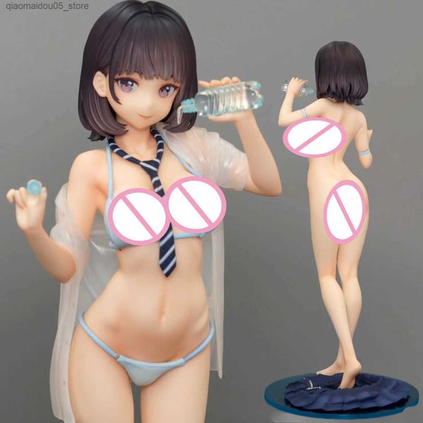 Actionspielzeugfiguren 22CM NSFW Mizu o nomasetekurenai Doukyuusei sexy nackte Mädchen PVC Anime Charakter Serie Modell Erwachsener Puppen Geschenk
