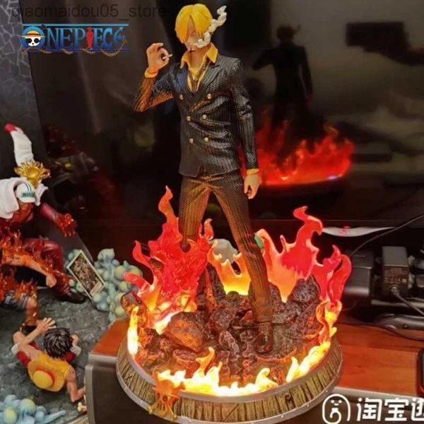 Action Toy Figuren Eine 37cm Action Character Statue Set Vinsmoke Sanji Animated Model Doll Cartoon Figma Spielzeuggeschenk