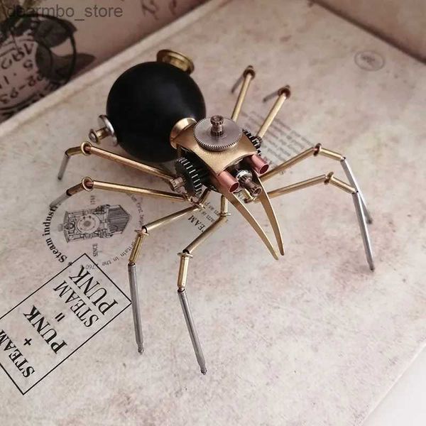 Arti e mestieri artigianali Steampunk Insect Insect Spider Hishicraft Birthday Ift Decoration 9x7x4cm Modello Ornamenti in miniatura Ift Finita L49