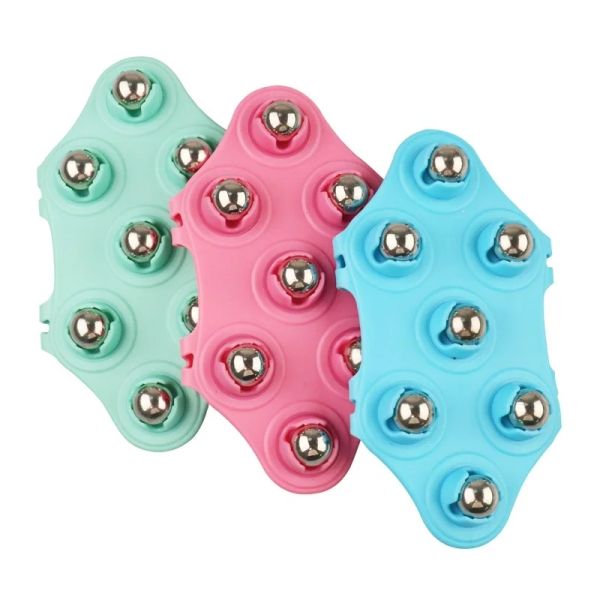 Körpermassage Handschuh Roller Ball Fettbrenner Muskel Schmerz Relief Entspannen Sie Anti-Cellulite-Massaget für Hinterbein Gesäß Körperpflege