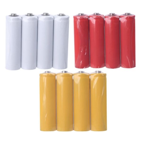 4PCS NO POWER AA 14500 LR6 Dummy Fake Battery Setup für Shell -Platzhalter -Zylinderleiter für einen AA -Batterie -Eliminator 28GE