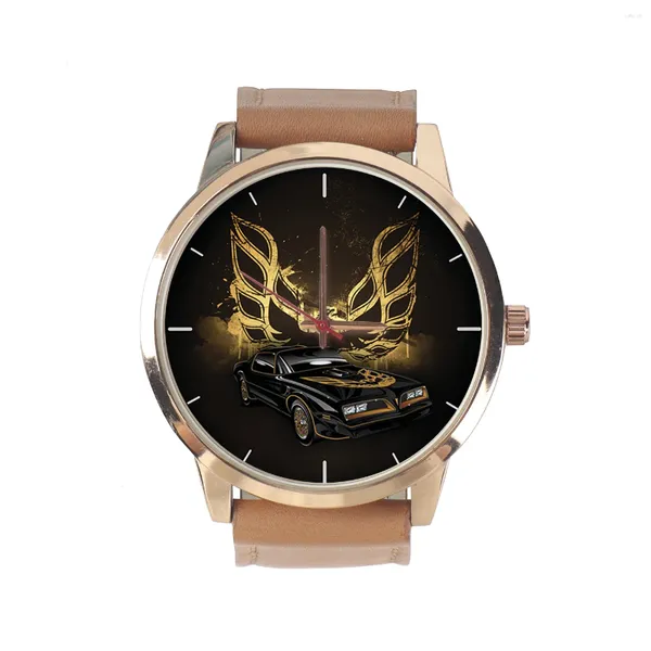 Orologi da polso orologio unica uomini da polso uomini originali di marca orologi individualità da polso maschile phoenix orologio nero oro