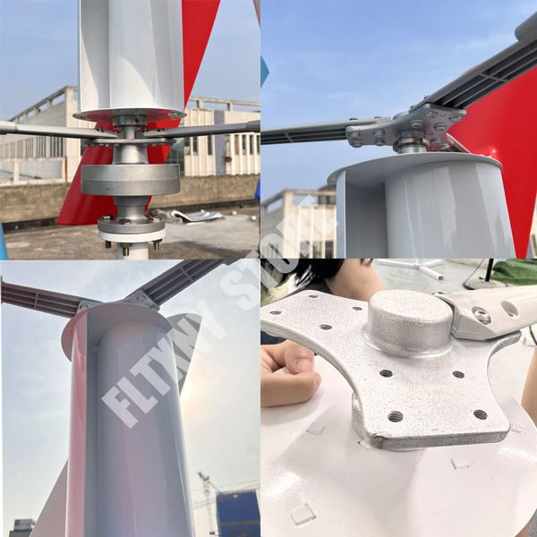 China Factory Vertical Wind Power Generator Niedriggeräusches horizontales Windturbine 800 W 1000W 12 V 24 V Alternativen Energiegenerator